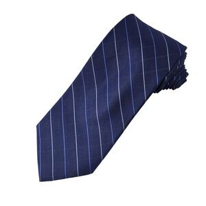 Apt. 9 Silk Necktie Men's Striped Diamond Shades of Blue Wedding Teacher Work